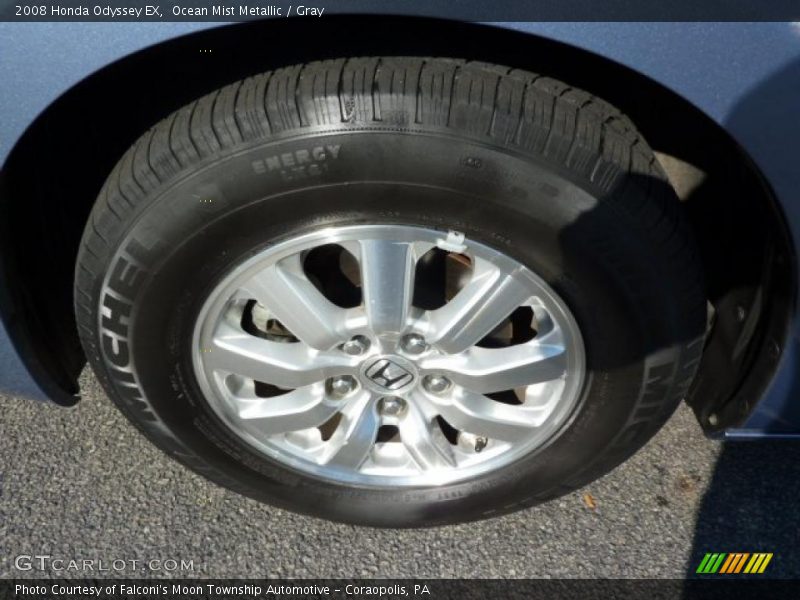 Ocean Mist Metallic / Gray 2008 Honda Odyssey EX