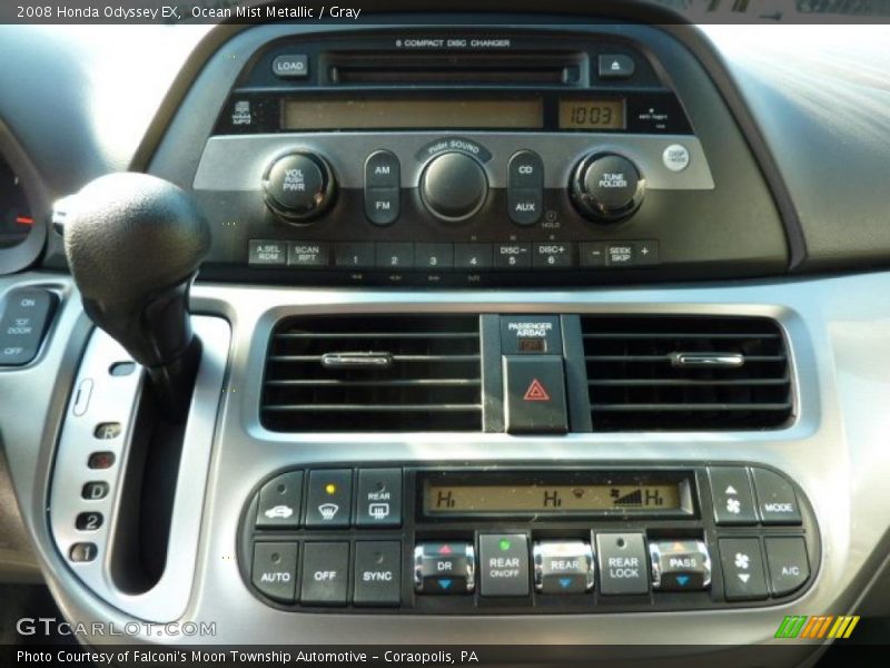 Ocean Mist Metallic / Gray 2008 Honda Odyssey EX