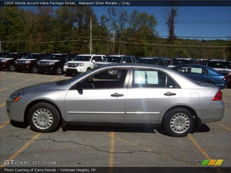 Alabaster Silver Metallic / Gray 2006 Honda Accord Value Package Sedan