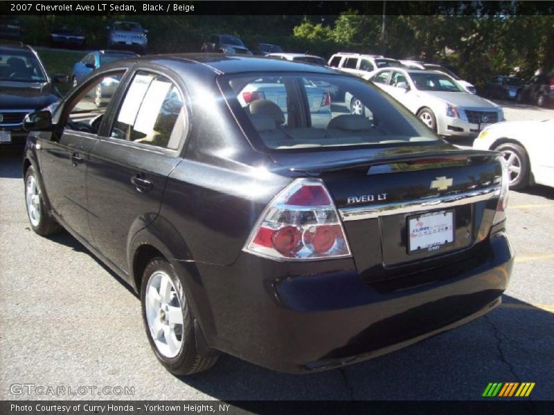 Black / Beige 2007 Chevrolet Aveo LT Sedan
