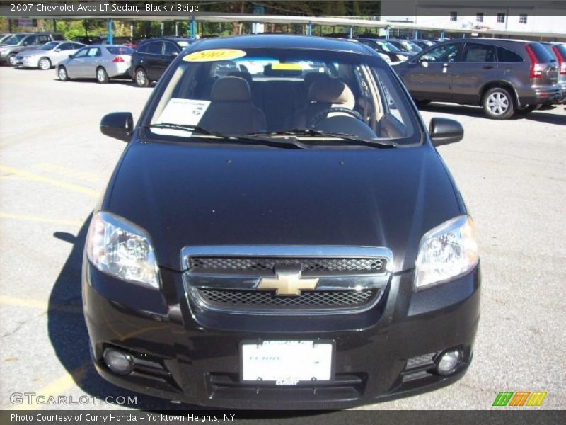 Black / Beige 2007 Chevrolet Aveo LT Sedan