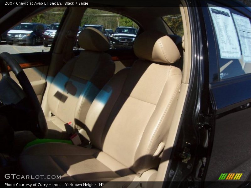 Black / Beige 2007 Chevrolet Aveo LT Sedan