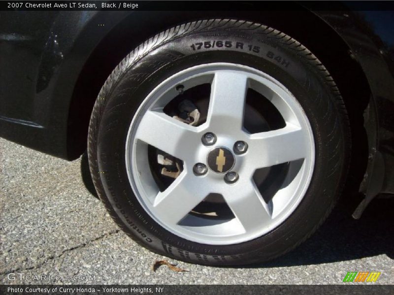 Black / Beige 2007 Chevrolet Aveo LT Sedan