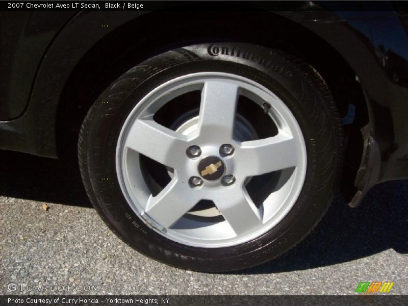 Black / Beige 2007 Chevrolet Aveo LT Sedan