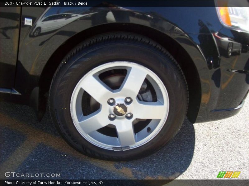 Black / Beige 2007 Chevrolet Aveo LT Sedan