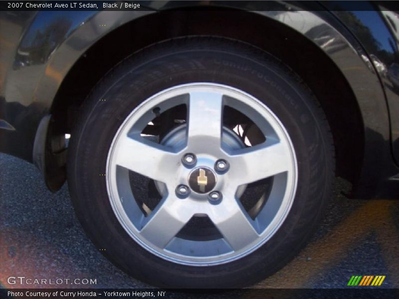 Black / Beige 2007 Chevrolet Aveo LT Sedan