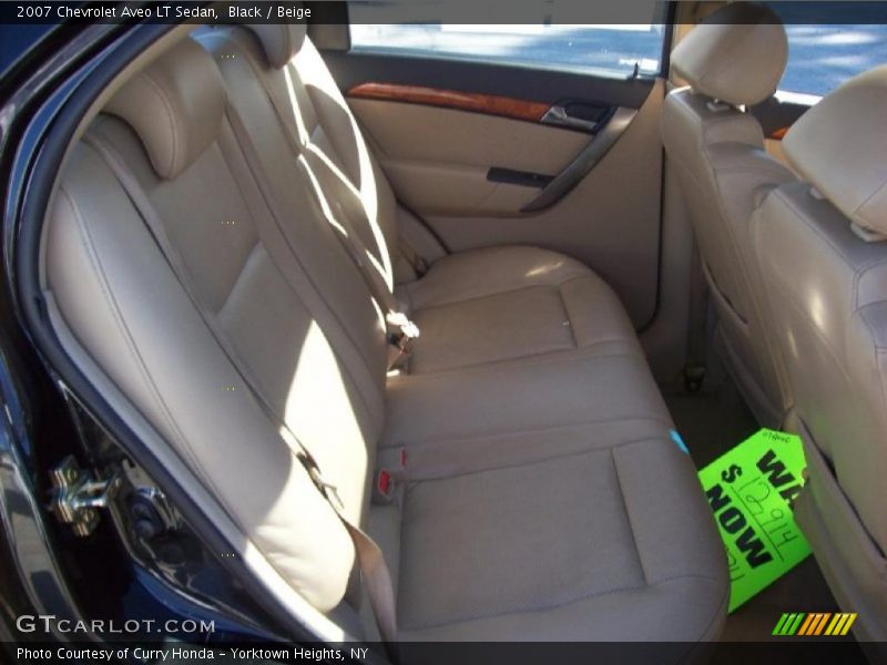 Black / Beige 2007 Chevrolet Aveo LT Sedan