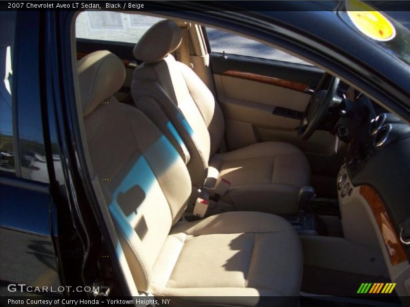 Black / Beige 2007 Chevrolet Aveo LT Sedan