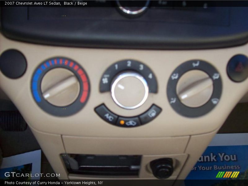 Black / Beige 2007 Chevrolet Aveo LT Sedan