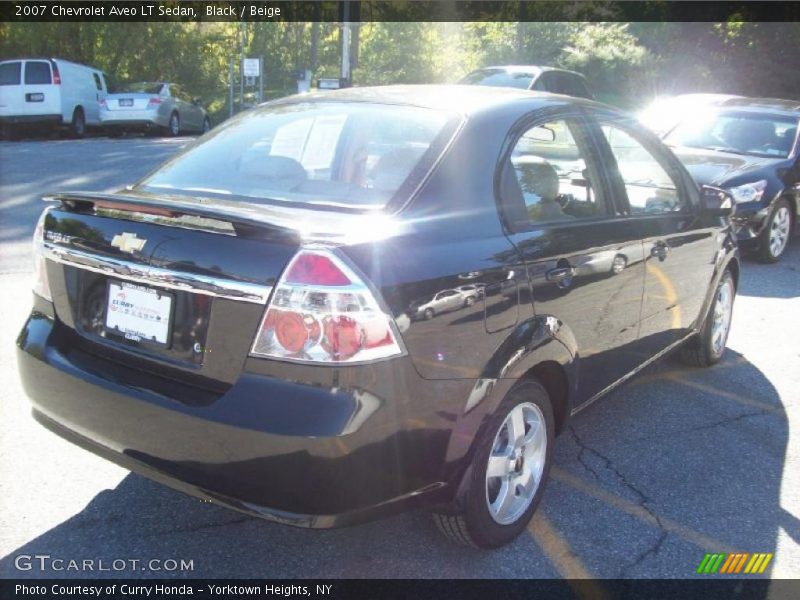 Black / Beige 2007 Chevrolet Aveo LT Sedan
