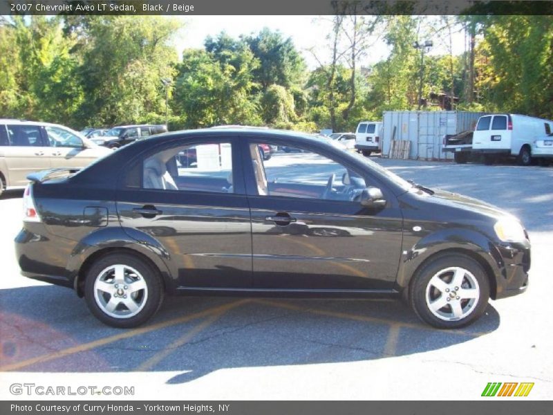 Black / Beige 2007 Chevrolet Aveo LT Sedan