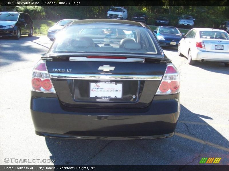 Black / Beige 2007 Chevrolet Aveo LT Sedan