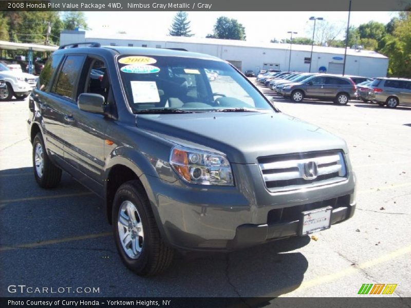 Nimbus Gray Metallic / Gray 2008 Honda Pilot Value Package 4WD