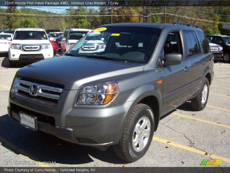 Nimbus Gray Metallic / Gray 2008 Honda Pilot Value Package 4WD