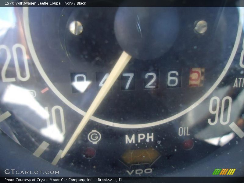 Ivory / Black 1970 Volkswagen Beetle Coupe