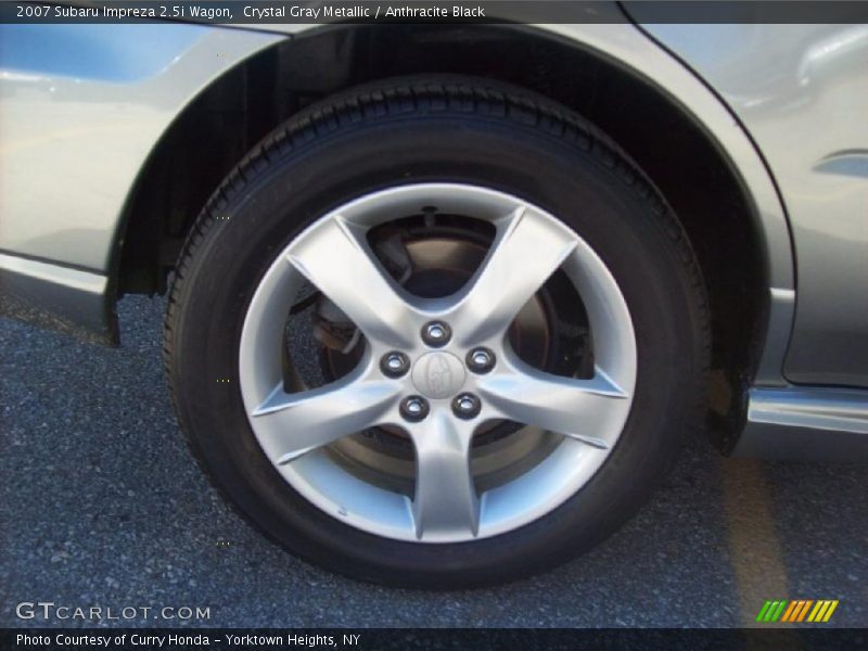 Crystal Gray Metallic / Anthracite Black 2007 Subaru Impreza 2.5i Wagon