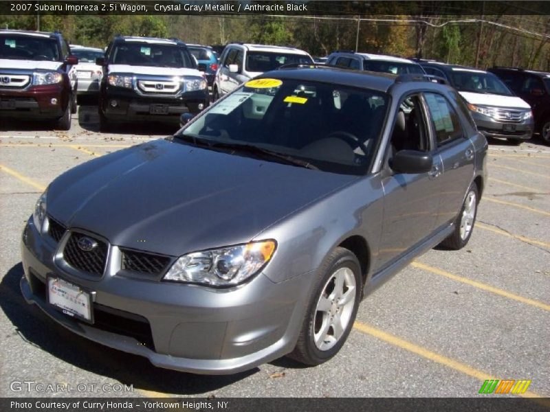 Crystal Gray Metallic / Anthracite Black 2007 Subaru Impreza 2.5i Wagon