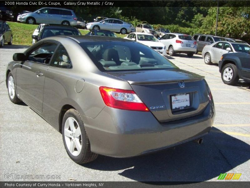 Galaxy Gray Metallic / Gray 2008 Honda Civic EX-L Coupe