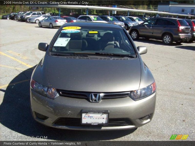 Galaxy Gray Metallic / Gray 2008 Honda Civic EX-L Coupe