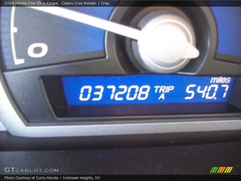 Galaxy Gray Metallic / Gray 2008 Honda Civic EX-L Coupe