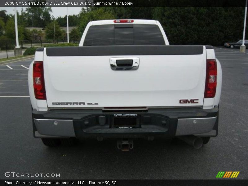 Summit White / Ebony 2008 GMC Sierra 3500HD SLE Crew Cab Dually