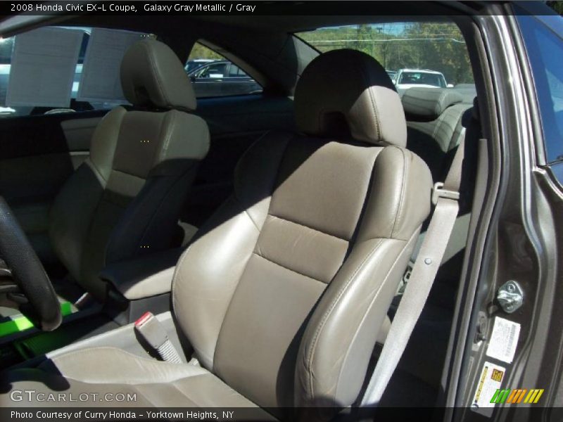 Galaxy Gray Metallic / Gray 2008 Honda Civic EX-L Coupe