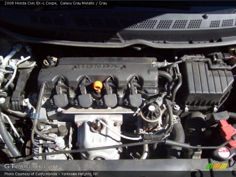 Galaxy Gray Metallic / Gray 2008 Honda Civic EX-L Coupe