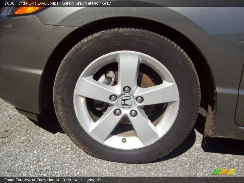 Galaxy Gray Metallic / Gray 2008 Honda Civic EX-L Coupe