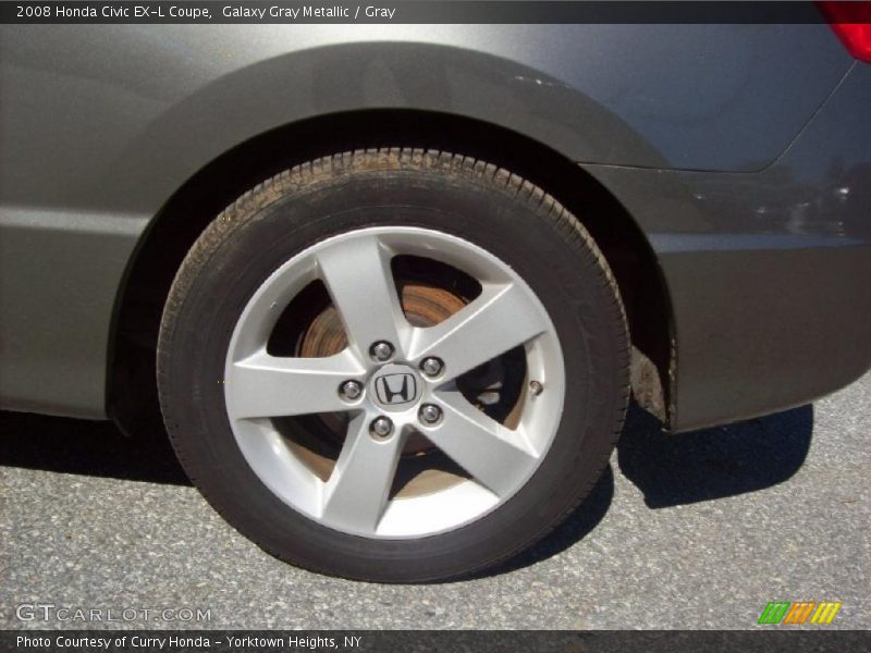 Galaxy Gray Metallic / Gray 2008 Honda Civic EX-L Coupe