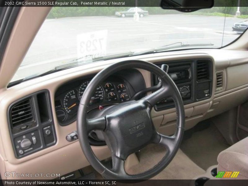Pewter Metallic / Neutral 2002 GMC Sierra 1500 SLE Regular Cab