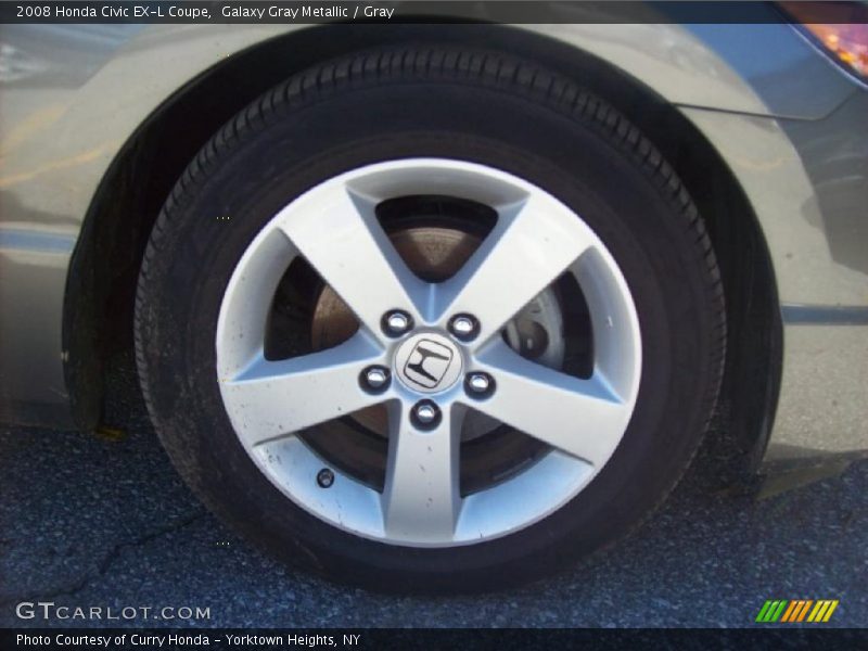 Galaxy Gray Metallic / Gray 2008 Honda Civic EX-L Coupe