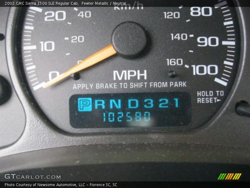 Pewter Metallic / Neutral 2002 GMC Sierra 1500 SLE Regular Cab