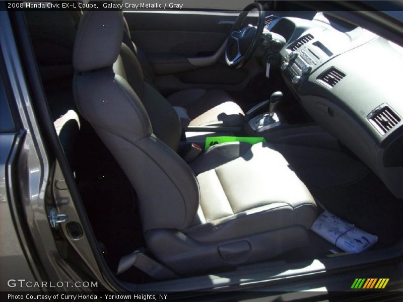 Galaxy Gray Metallic / Gray 2008 Honda Civic EX-L Coupe