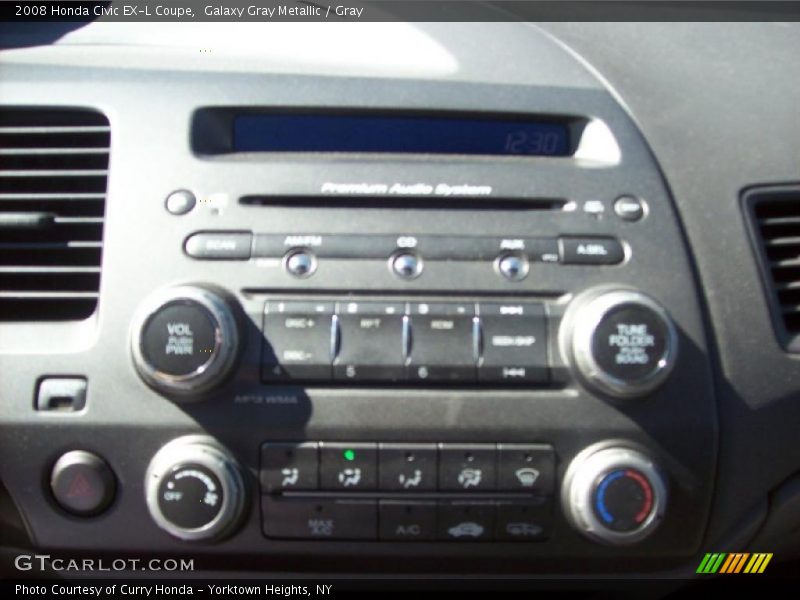 Galaxy Gray Metallic / Gray 2008 Honda Civic EX-L Coupe