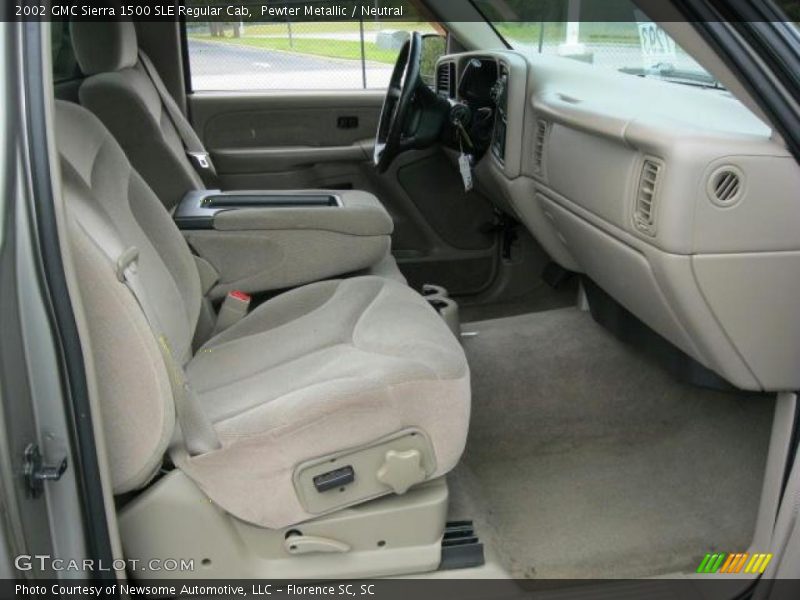 Pewter Metallic / Neutral 2002 GMC Sierra 1500 SLE Regular Cab
