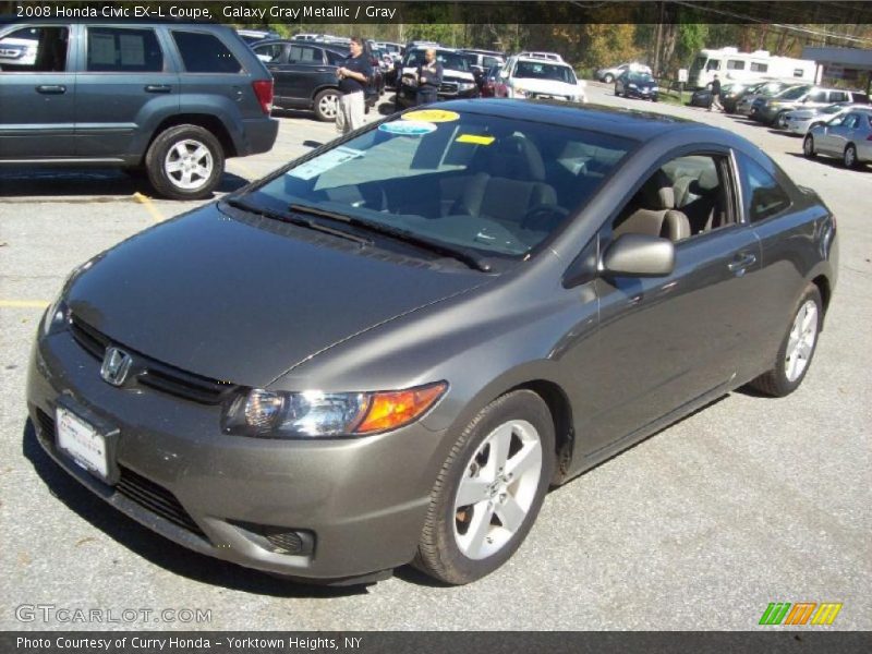Galaxy Gray Metallic / Gray 2008 Honda Civic EX-L Coupe