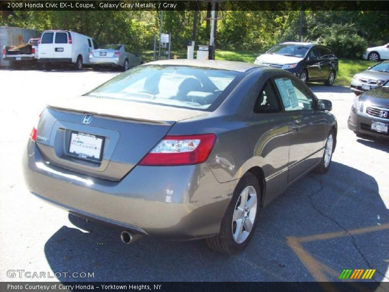 Galaxy Gray Metallic / Gray 2008 Honda Civic EX-L Coupe