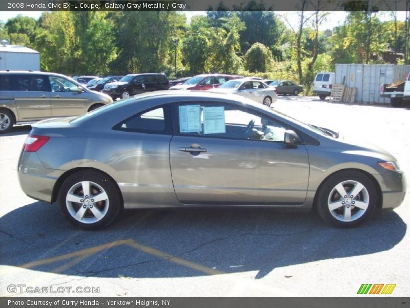 Galaxy Gray Metallic / Gray 2008 Honda Civic EX-L Coupe