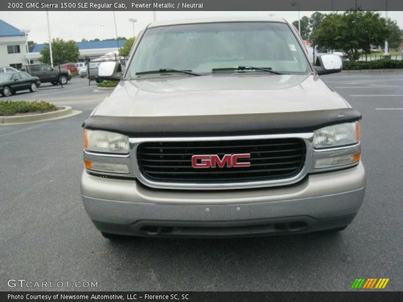 Pewter Metallic / Neutral 2002 GMC Sierra 1500 SLE Regular Cab