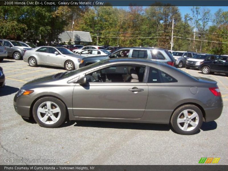Galaxy Gray Metallic / Gray 2008 Honda Civic EX-L Coupe