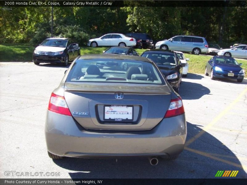 Galaxy Gray Metallic / Gray 2008 Honda Civic EX-L Coupe