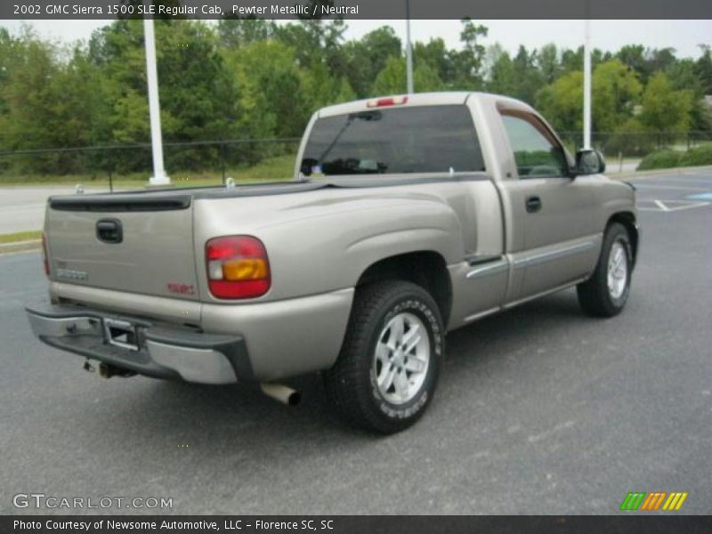 Pewter Metallic / Neutral 2002 GMC Sierra 1500 SLE Regular Cab