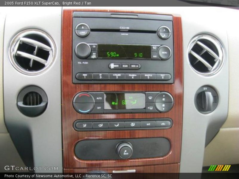 Bright Red / Tan 2005 Ford F150 XLT SuperCab