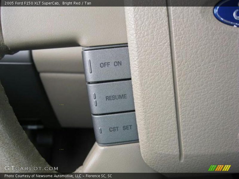Bright Red / Tan 2005 Ford F150 XLT SuperCab