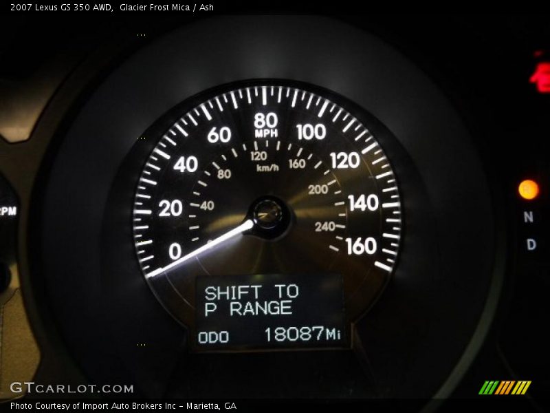 Glacier Frost Mica / Ash 2007 Lexus GS 350 AWD