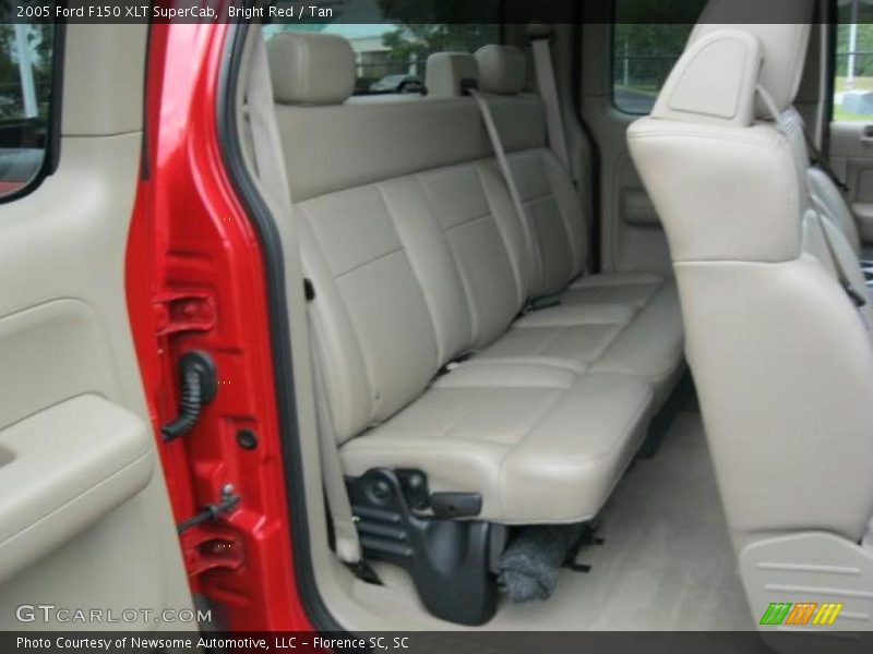 Bright Red / Tan 2005 Ford F150 XLT SuperCab