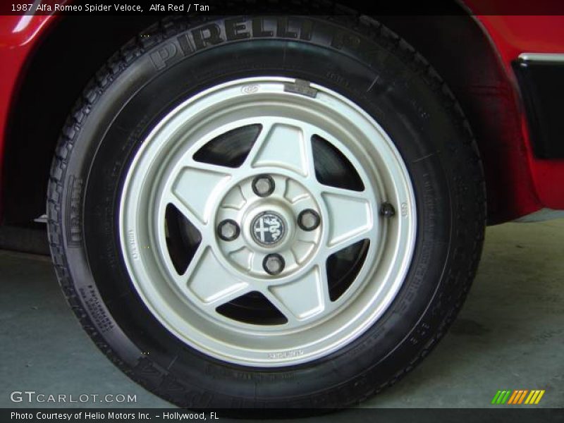Alfa Red / Tan 1987 Alfa Romeo Spider Veloce