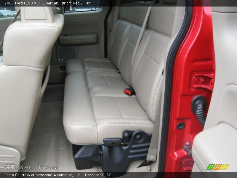 Bright Red / Tan 2005 Ford F150 XLT SuperCab
