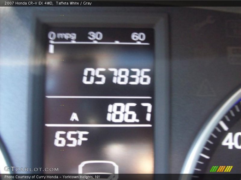 Taffeta White / Gray 2007 Honda CR-V EX 4WD