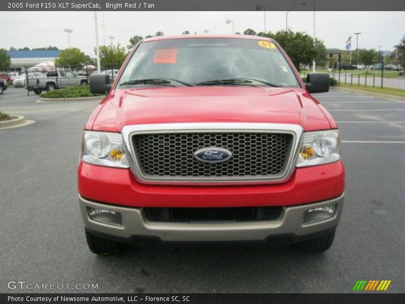 Bright Red / Tan 2005 Ford F150 XLT SuperCab